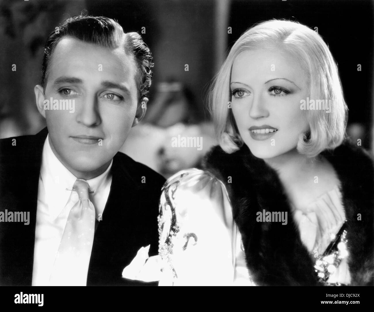 Bing Crosby und Marion Davies am Set des Films, gehen Hollywood, 1933 Stockfoto