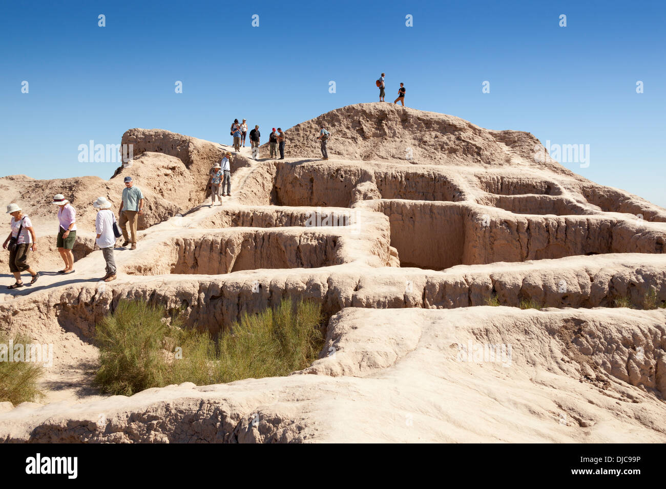 Toprak Kala Festung, Ellik-Kala, Choresm, Usbekistan Stockfoto