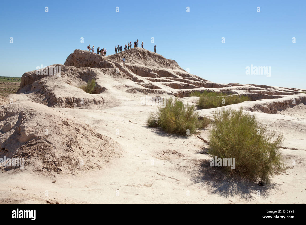 Toprak Kala Festung, Ellik-Kala, Choresm, Usbekistan Stockfoto