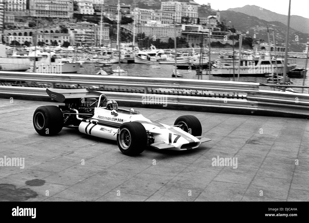 Pedro Rodriguez in einem BRM P153 im Gaswerk Haarnadel Monaco GP, 10. Mai 1970. Stockfoto