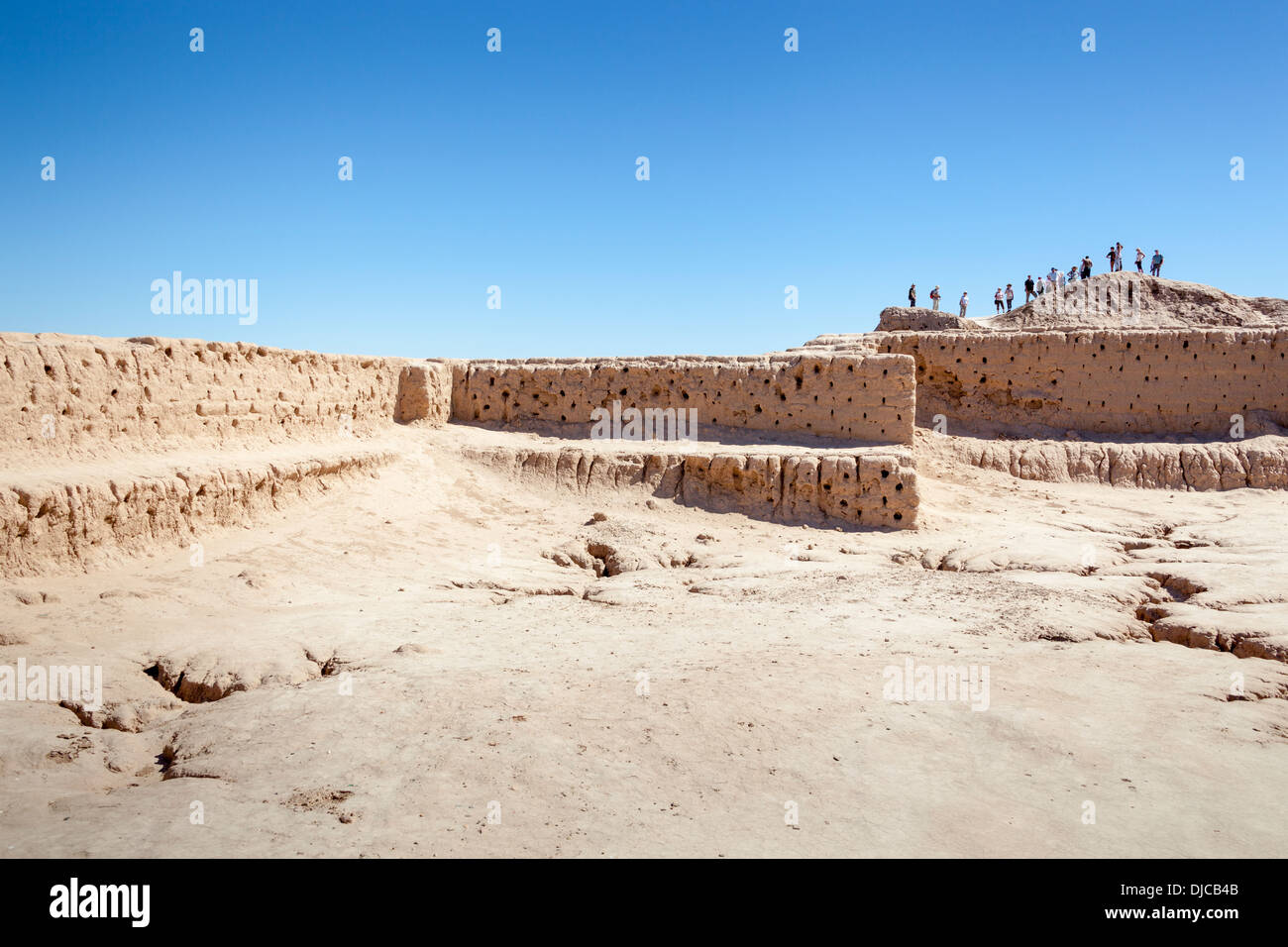 Toprak Kala Festung, Ellik-Kala, Choresm, Usbekistan Stockfoto