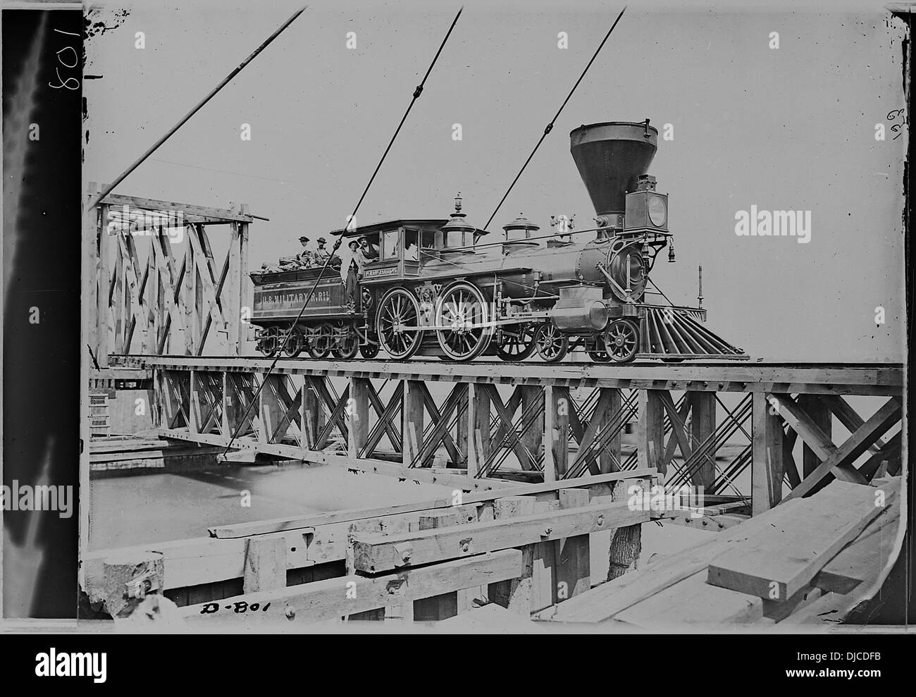 US militärische Eisenbahn Motor. W.h. Whiton. 206 Stockfoto