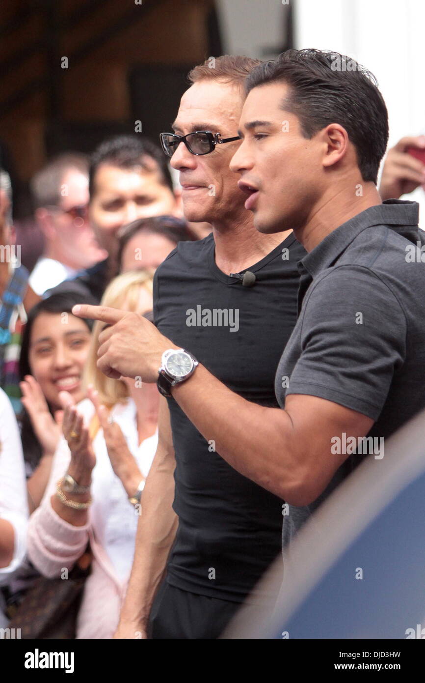 Jean-Claude Van Damme im The Grove auf Entertainment-News erscheinen zeigen "Extra" Los Angeles, Kalifornien - 16.08.12 Stockfoto
