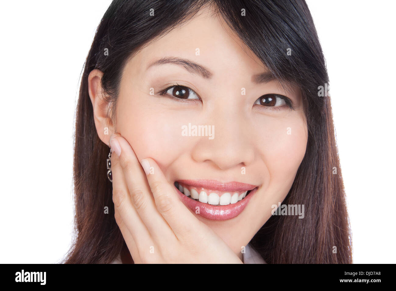 Junge asiatische Frau Portrait Stockfoto