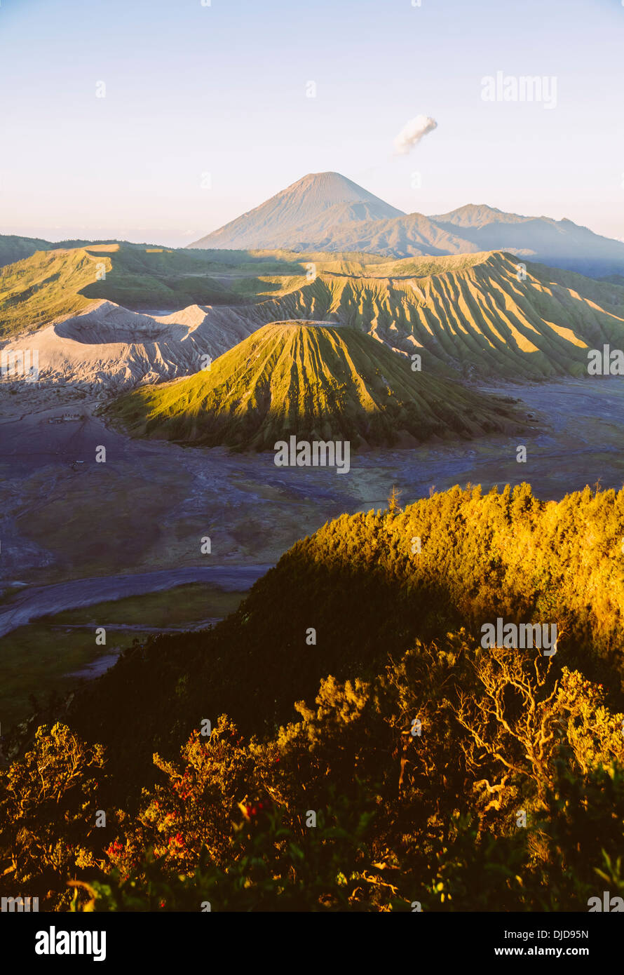 Indonesien, Java, Bromo Tengger Semeru Nationalpark Vulkan Bromo, Stockfoto