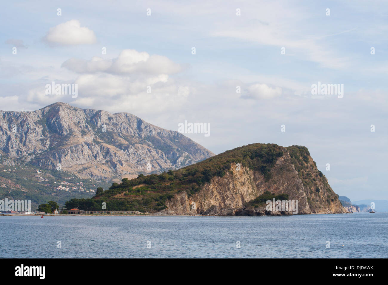 Insel Sveti Nikola (St. Nikolaus), Budva, Montenegro Stockfoto