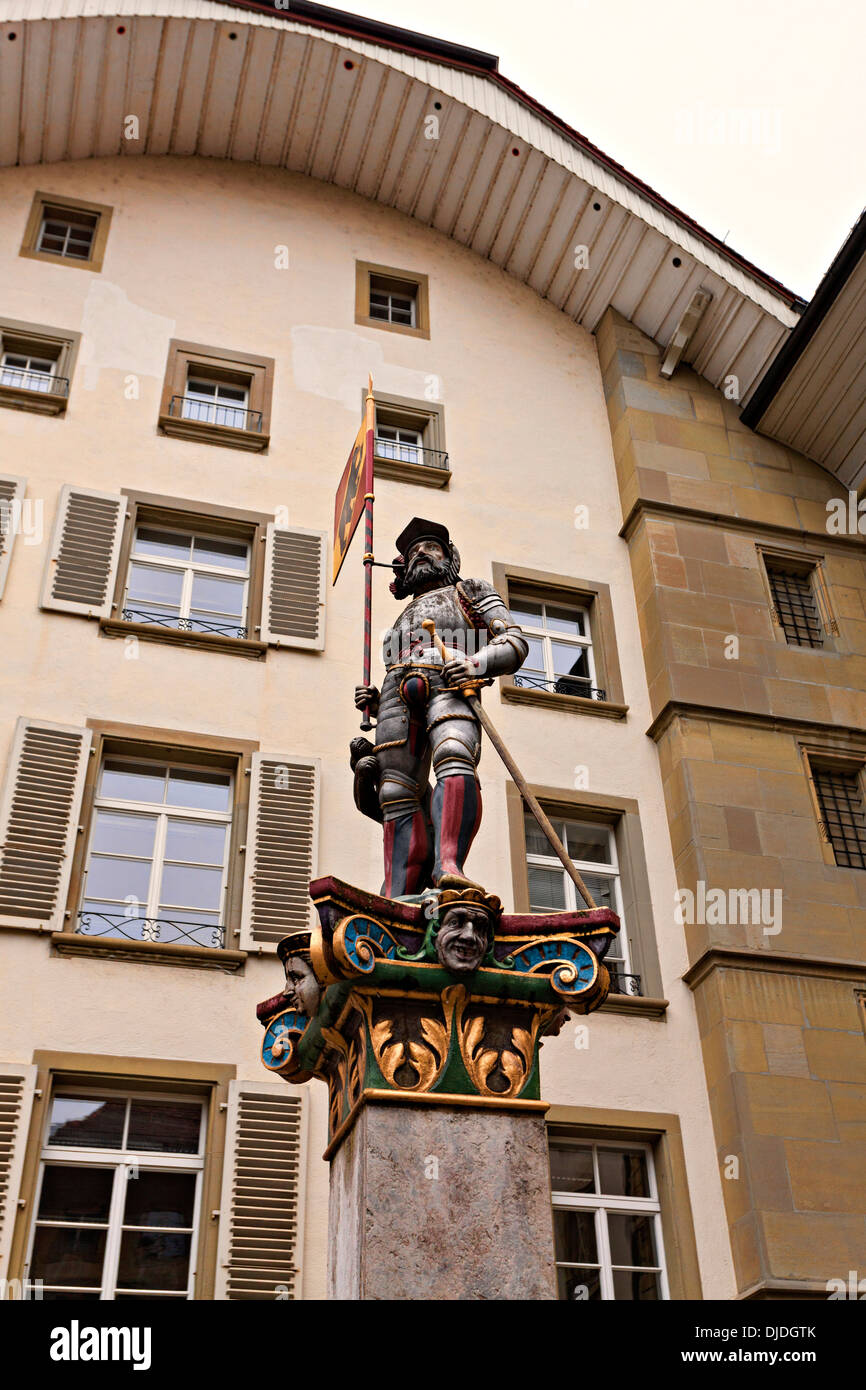 Ensign Brunnenfigur, Bern Schweiz Stockfoto