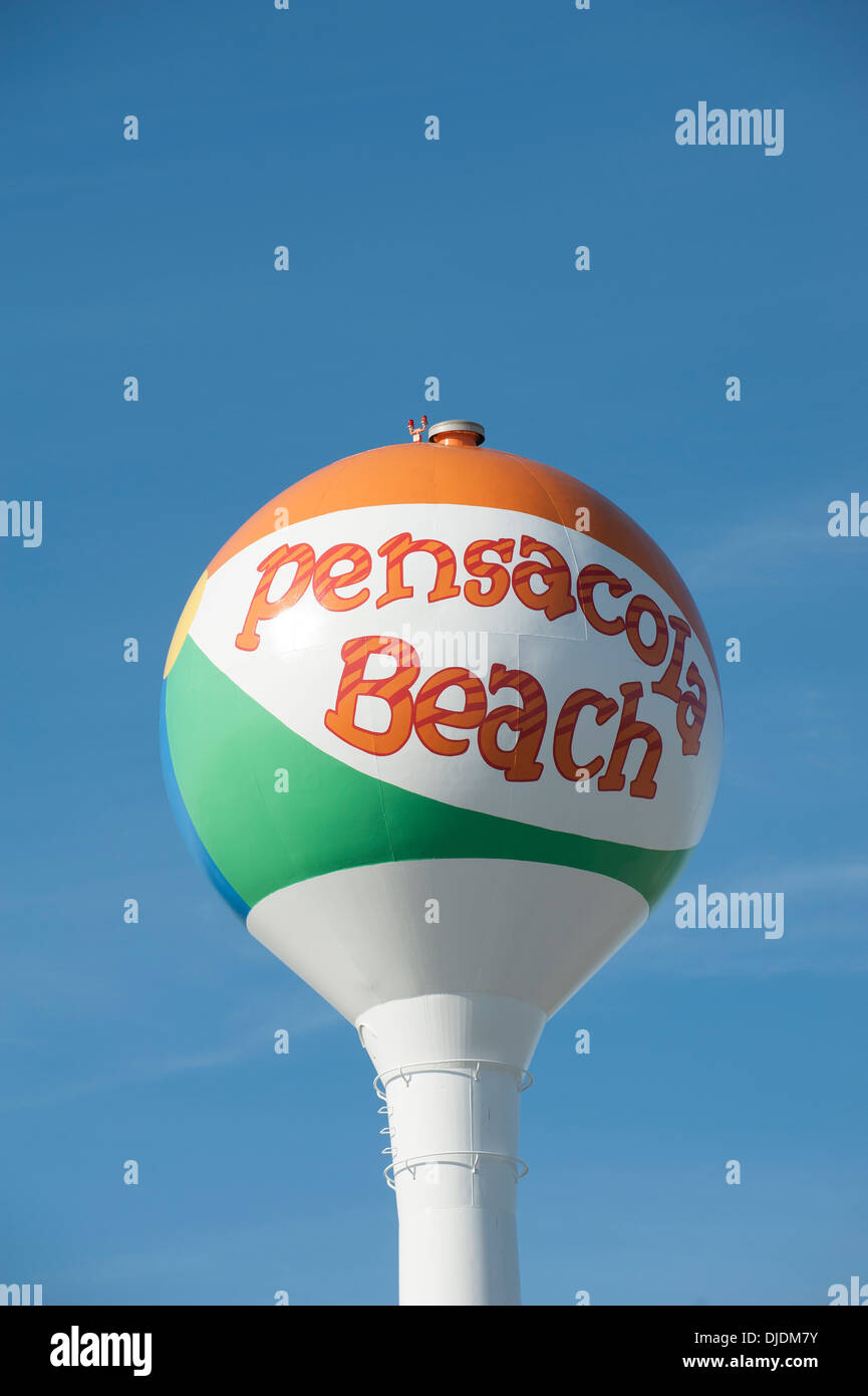 Pensacola Beach Florida USA Wasserturm Stockfoto