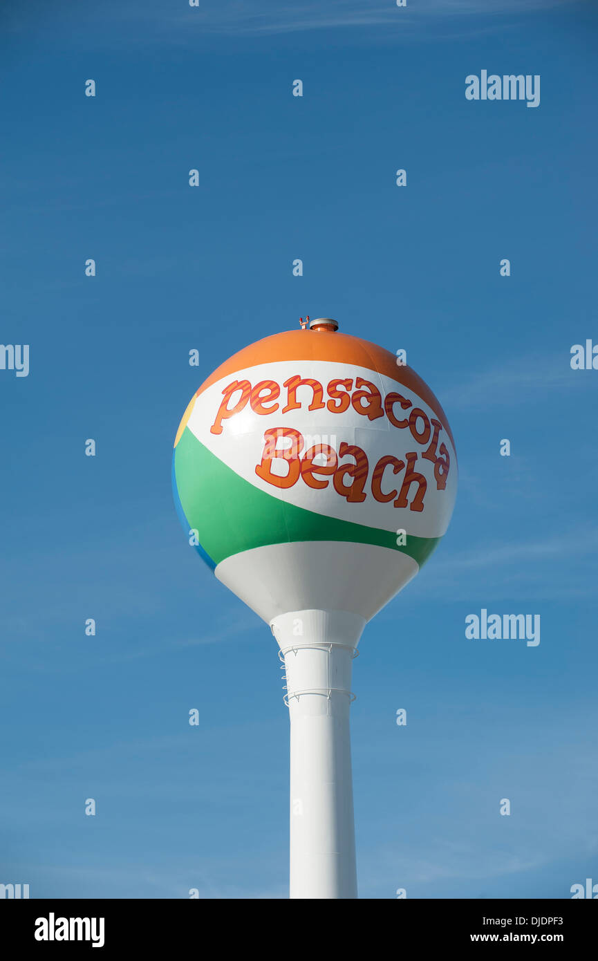 Pensacola Beach Florida USA Wasserturm Stockfoto