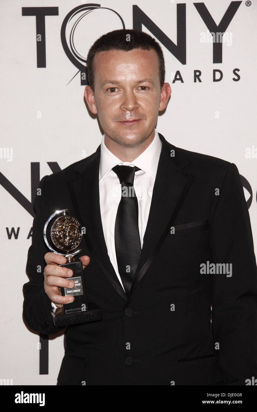 Enda Walsh 66. Annual Tony Awards, statt im Beacon Theatre - Presse Raum New York City, USA - 10.06.12 Stockfoto