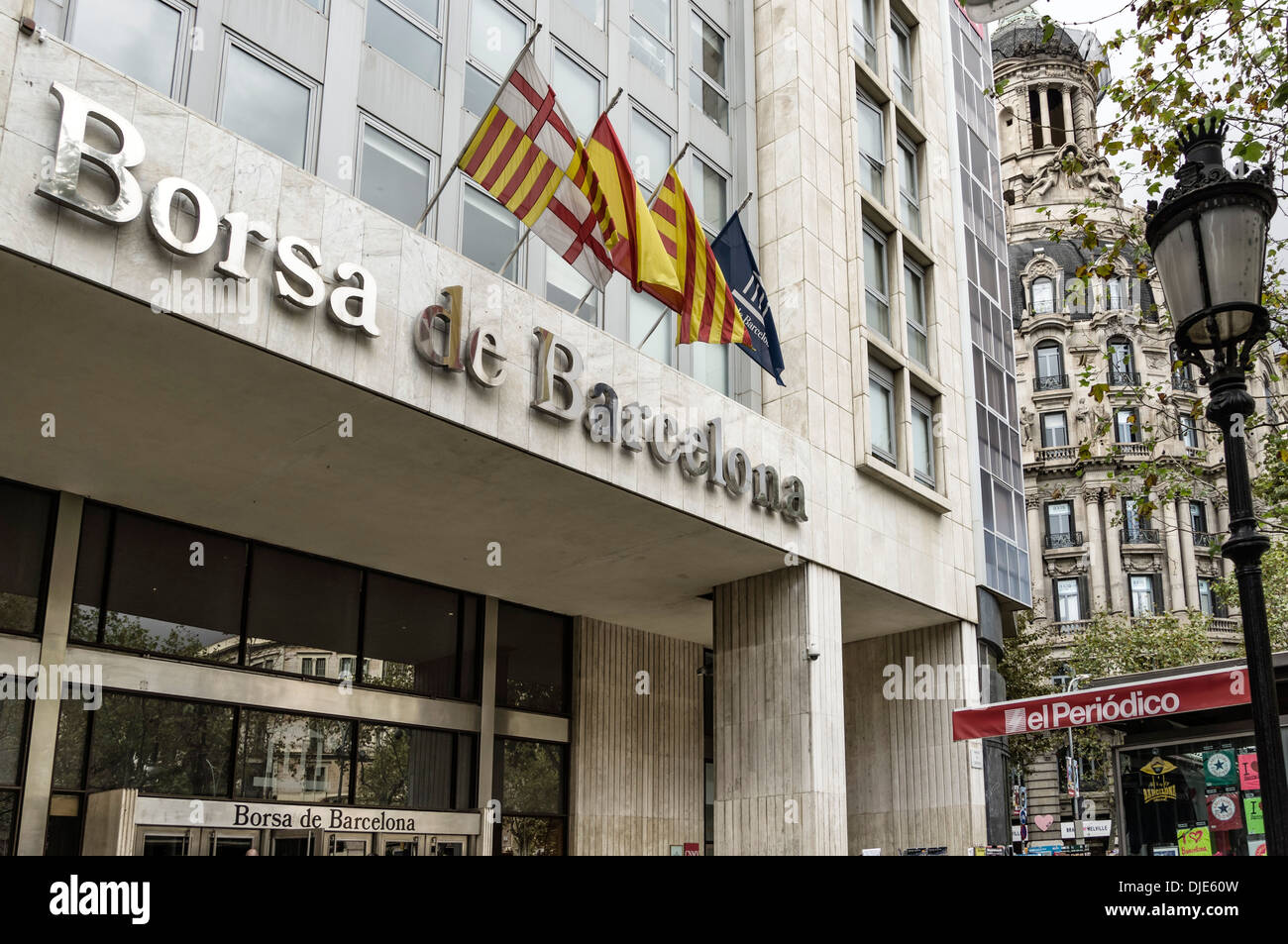 Börse, Barcelona, Spanien Stockfoto