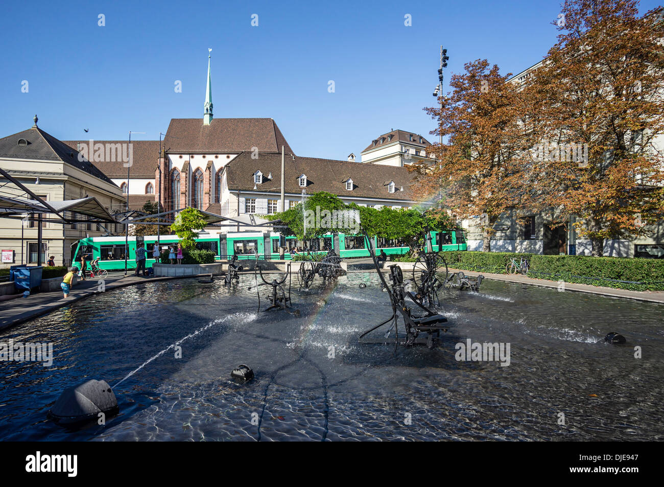 Tinguely-Brunnen, Basel, Schweiz Stockfoto