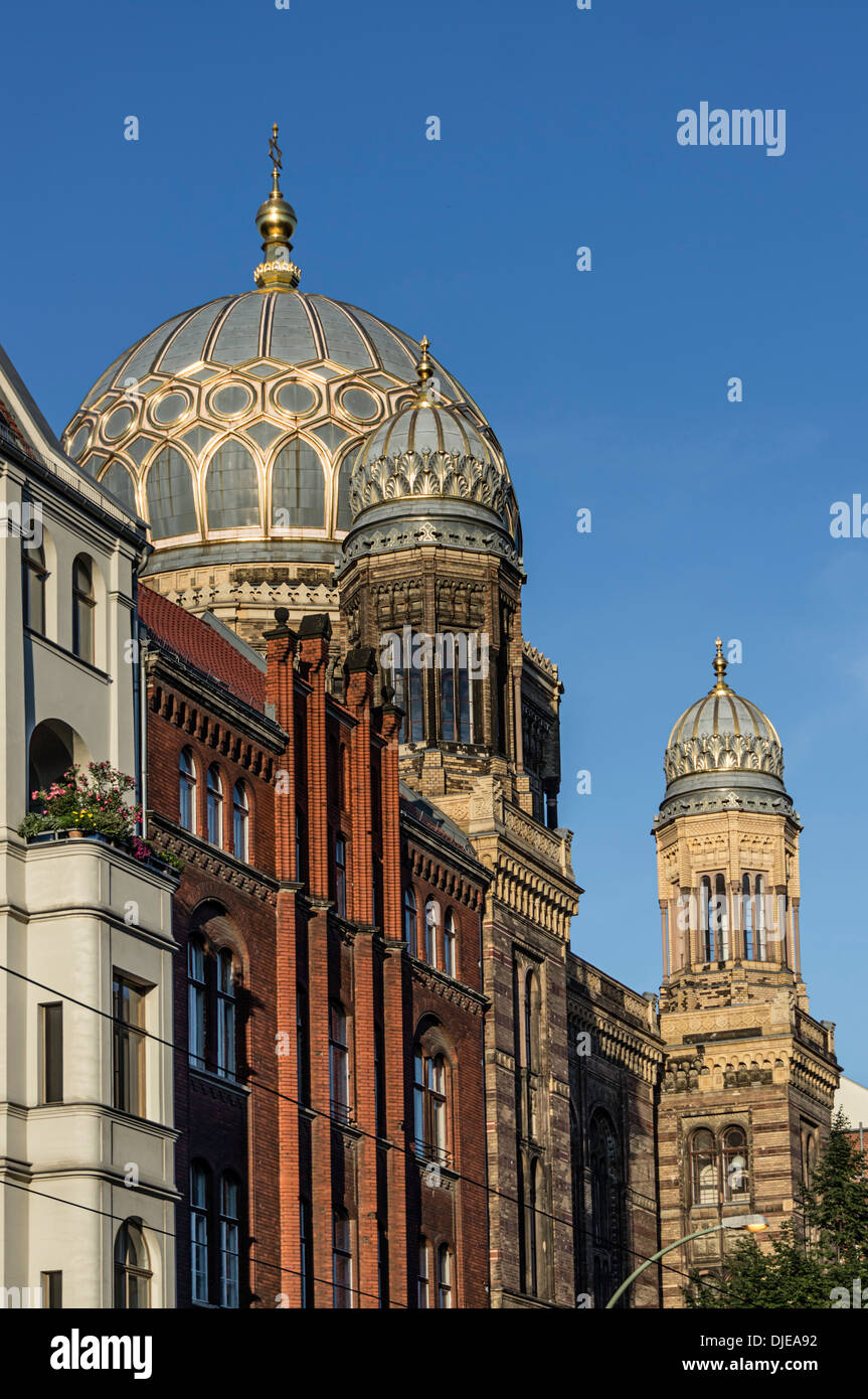 Neue Synagoge, Berlin, Fassade, Deutschland, Europa Stockfoto