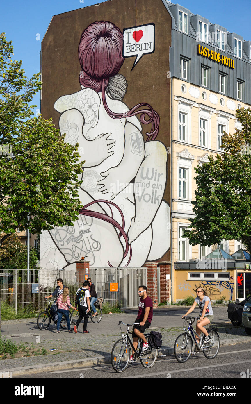 East Side Hotel, Friedrichshain, Berlin, Deutschland Stockfoto