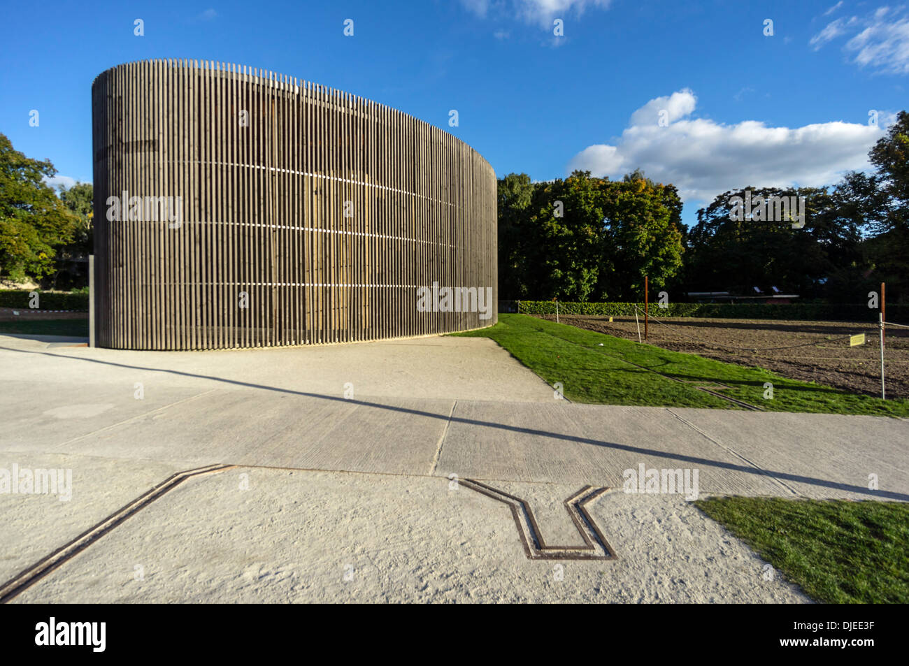 Gedenkstätte Berliner Mauer, Bernauer Straße, Berlin, Deutschland Stockfoto