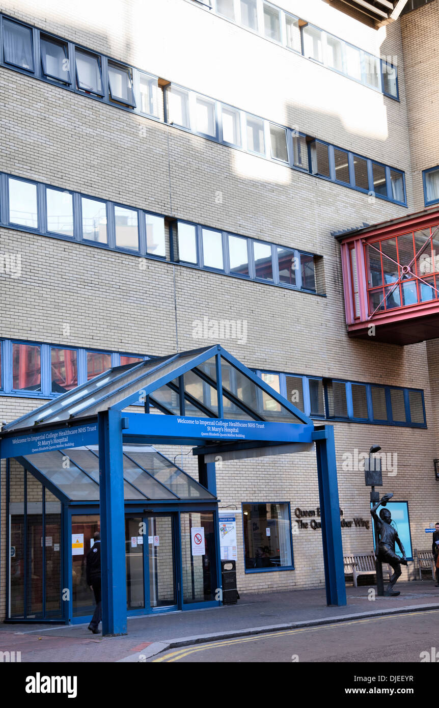 St. Marys Hospital, Königinmutter Elizabeth Wing in Paddington - London-UK Stockfoto