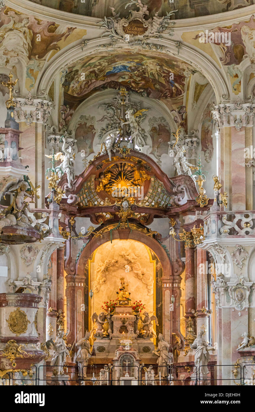 Wallfahrtskirche Birnau, Unteruhldingen, Baden-Württemberg, Deutschland Stockfoto