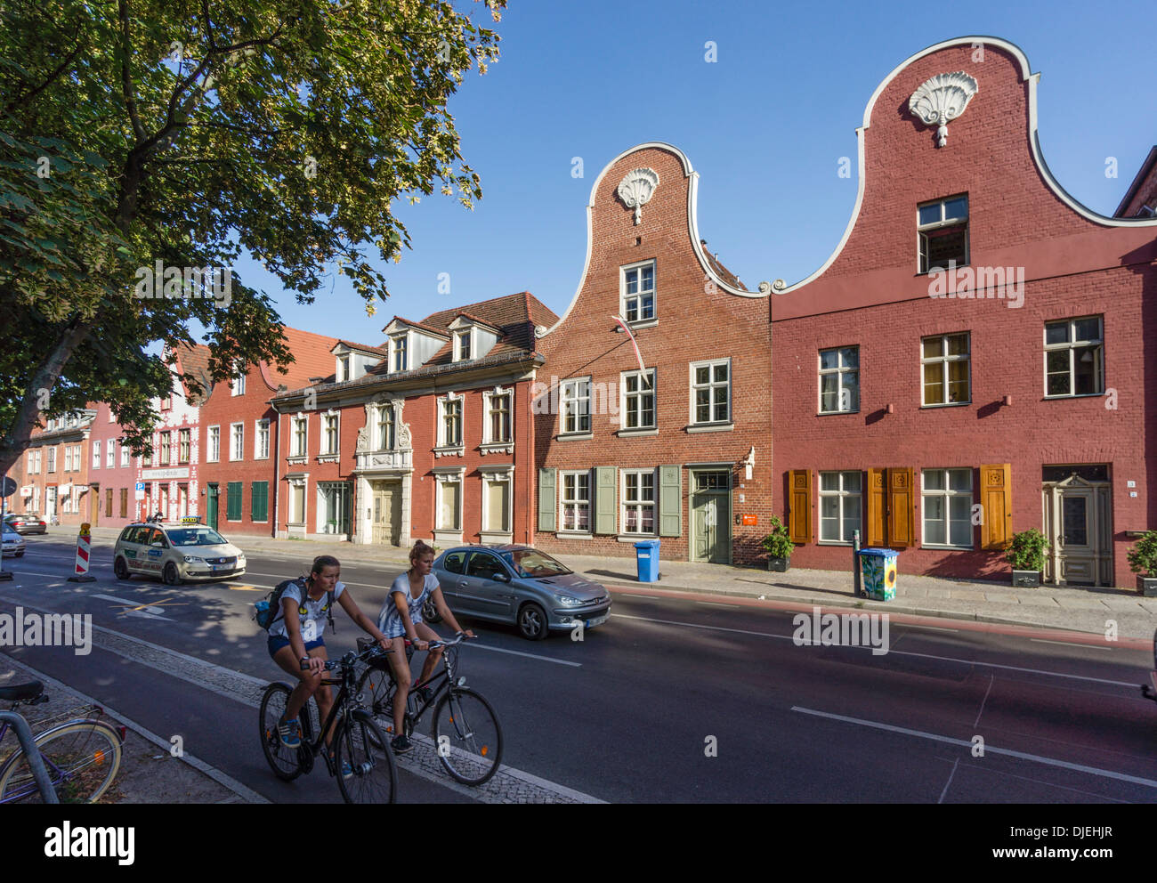 Typische Häuser im holländischen Viertel von Potsdam, Deutschland (Hollaendisches Viertel) Stockfoto