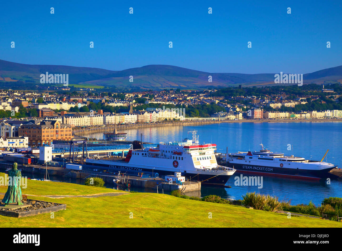 Blick über Douglas Douglas Head, Douglas, Isle Of Man Stockfoto