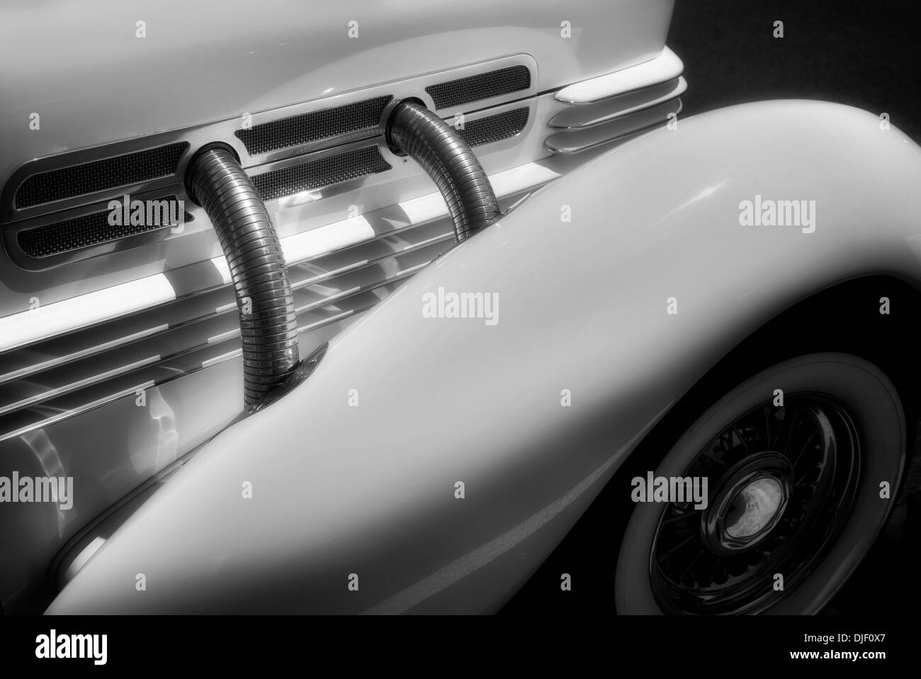 Nahaufnahme von 1937 Cord, Modell 812 s/c Westchester. Wilsonville, Oregon Stockfoto