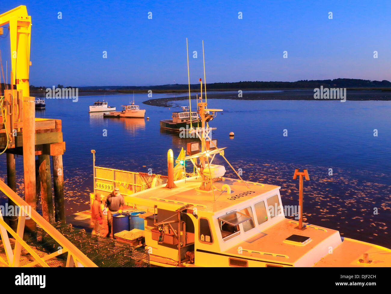 Pine Point Sonnenaufgang, Harbor, Maine, USA Stockfoto