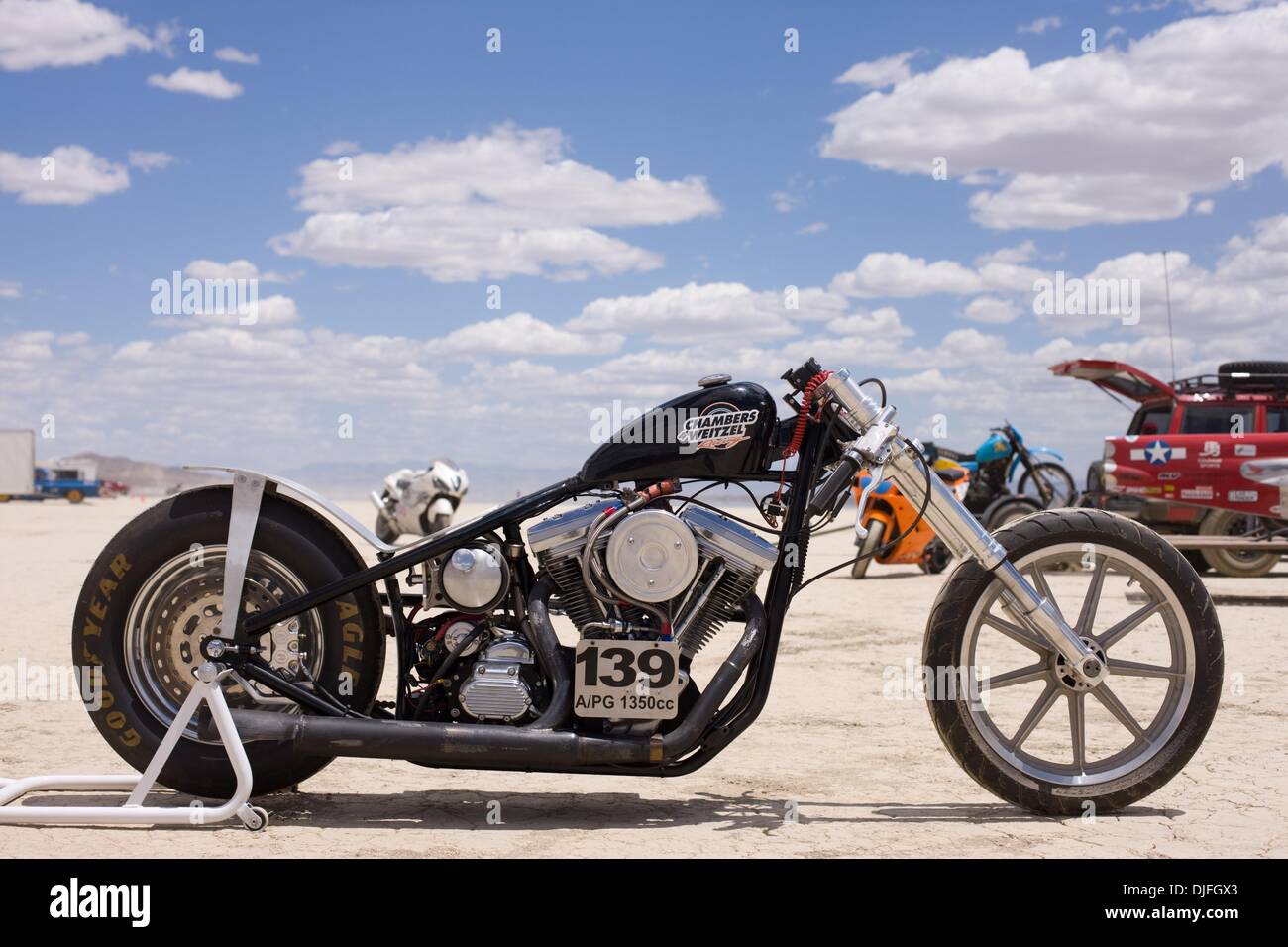 12. Juni 2010 - Barstow, Kalifornien, USA - Land Geschwindigkeit Rennen in der Southern California Timing Association Zeitfahren in El Mirage Dry Testflugzeug in der Mojavewüste. (Kredit-Bild: © Max Dolberg/ZUMApress.com) Stockfoto