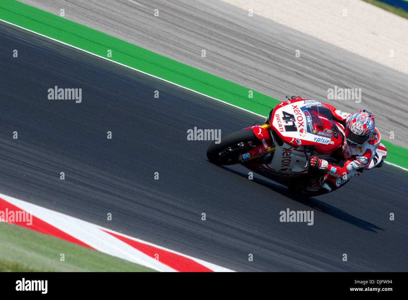 World SBK 2010 San Marino GP Misano World Circuit in Misano Adriatico Freitag qualifizierenden Praxis. Norick Haga. (Kredit-Bild: © Andrea Ranalli/Southcreek Global/ZUMApress.com) Stockfoto