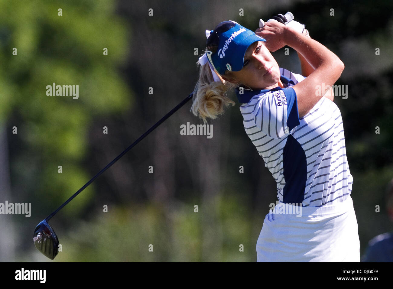 1. Juli 2010 - Sylvania, Ohio, USA - 1. Juli 2010: Natalie Gulbis während der Öffnungszeiten Runde Spiel von der Jamie Farr Owens Corning Classic präsentiert von Kroger im Highland-Wiesen-Golfclub in Sylvania, Ohio.   . Obligatorische Credit: Scott W. Grau / Southcreek Global (Kredit-Bild: © Southcreek Global/ZUMApress.com) Stockfoto