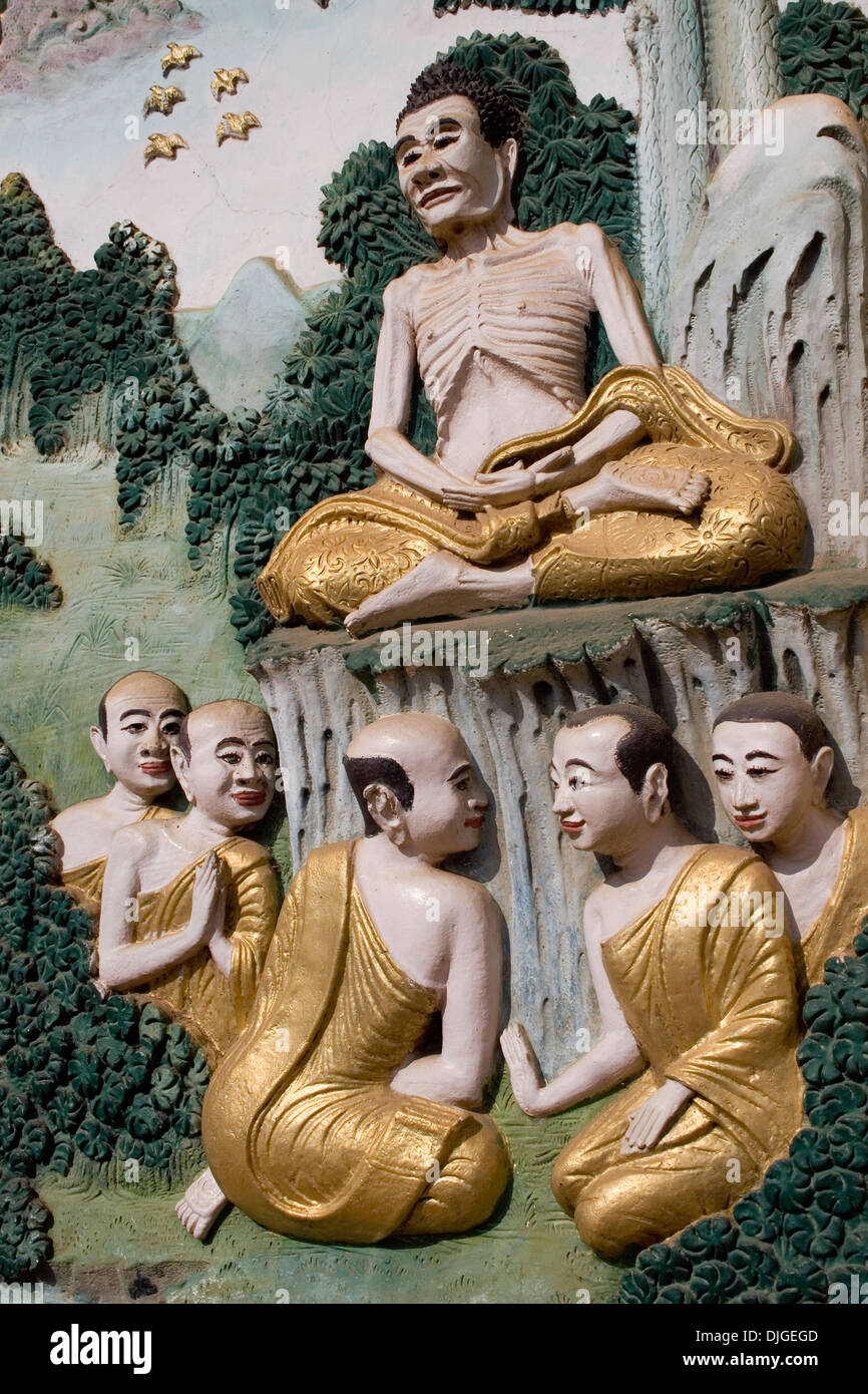 Eine Sch ne Buddhistische Wand Reliefskulptur Zeigt Buddha Als D nne eine-sch-ne-buddhistische-wand-reliefskulptur-zeigt-buddha-als-d-nne