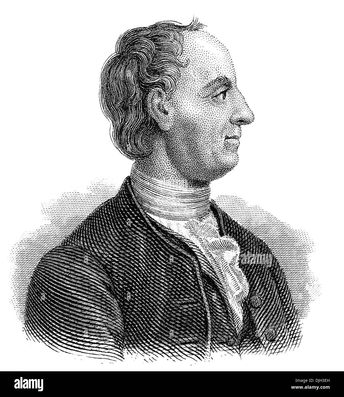 Porträt von Leonhard Euler, 1707-1783, ein Schweizer Mathematiker und Physiker, Stockfoto