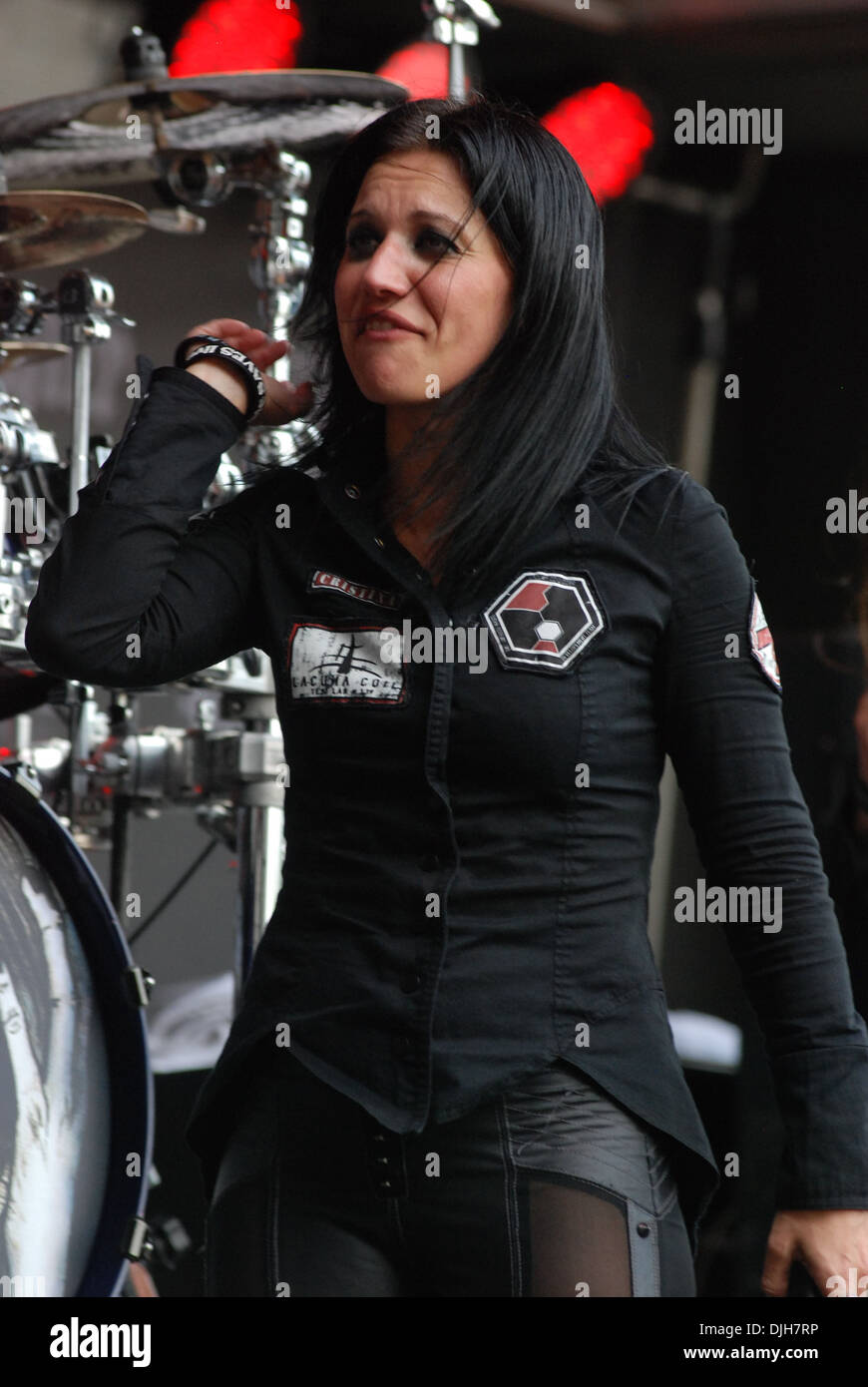 Cristina Scabbia von Lacuna Coil Rock im Bereich 2012-2. Tag Columbus Ohio - 20.05.12 Stockfoto