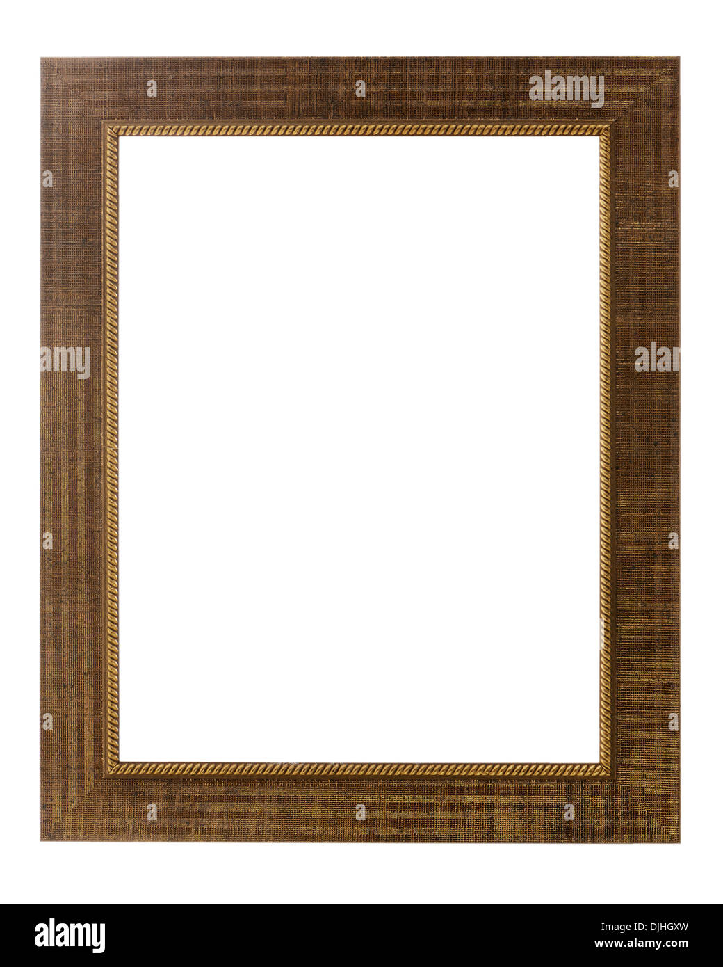 dekorative Bilderrahmen isoliert auf weißem Hintergrund Stockfoto