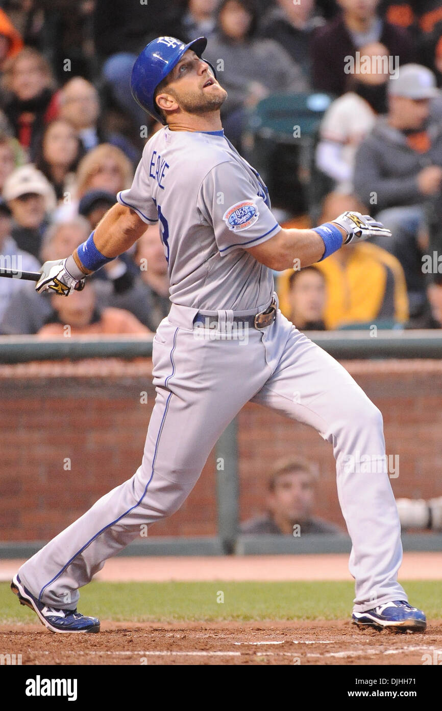 30. Juli 2010 - San Francisco, CA, Vereinigte Staaten von Amerika - 30. Juli 2010; San Francisco, CA: Los Angeles Dodgers Casey Blake (23) at bat. Die San Francisco Giants gewann das Spiel 6-5. .. Obligatorische Credit: Charles Herskowitz / Southcreek Global (Kredit-Bild: © Southcreek Global/ZUMApress.com) Stockfoto