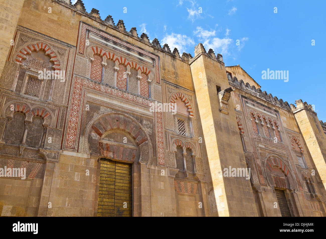Die Moschee oder Kathedrale Wände in Cordoba. Stockfoto