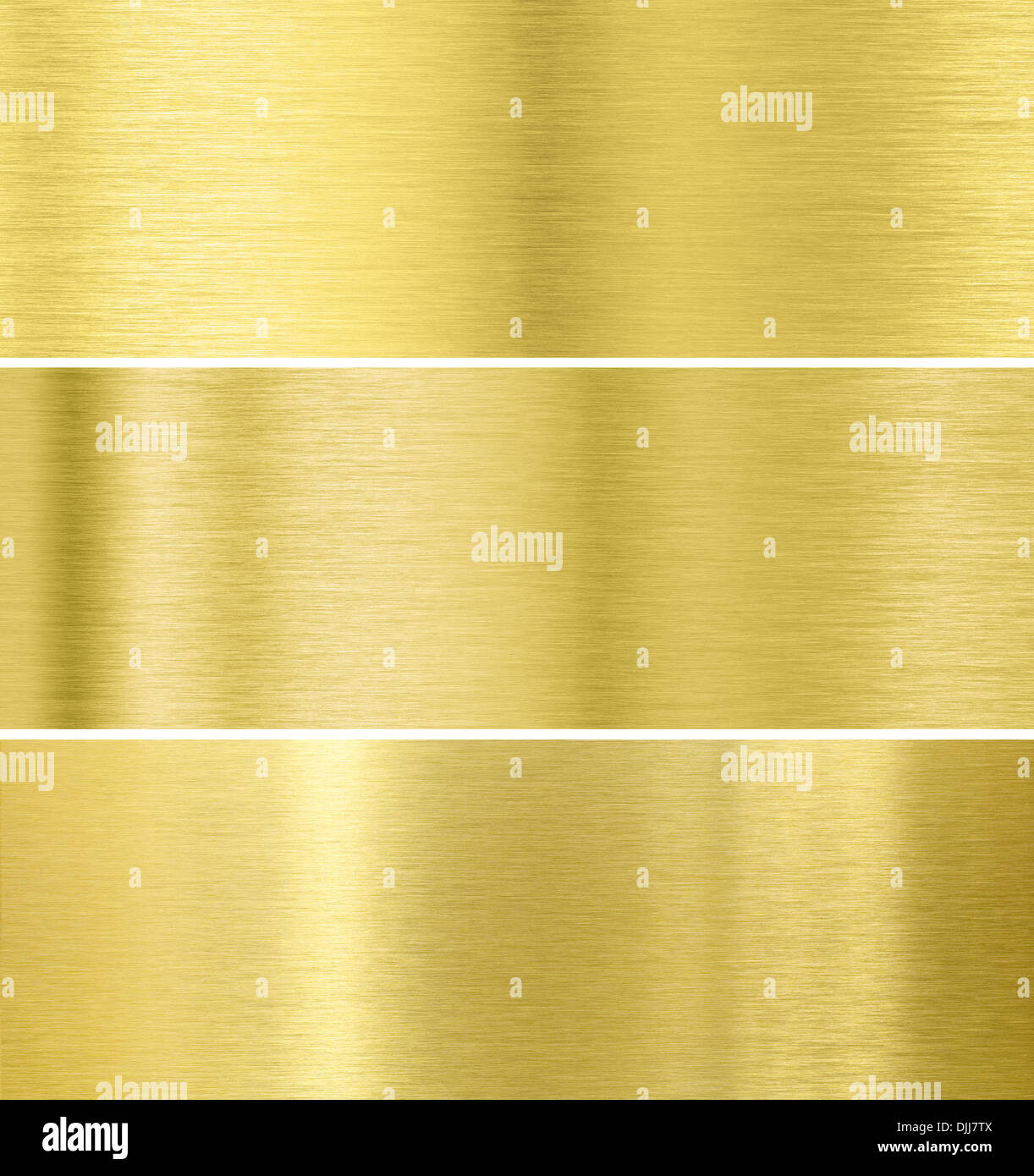 Collection Gold Metall Textur im Hintergrund Stockfoto