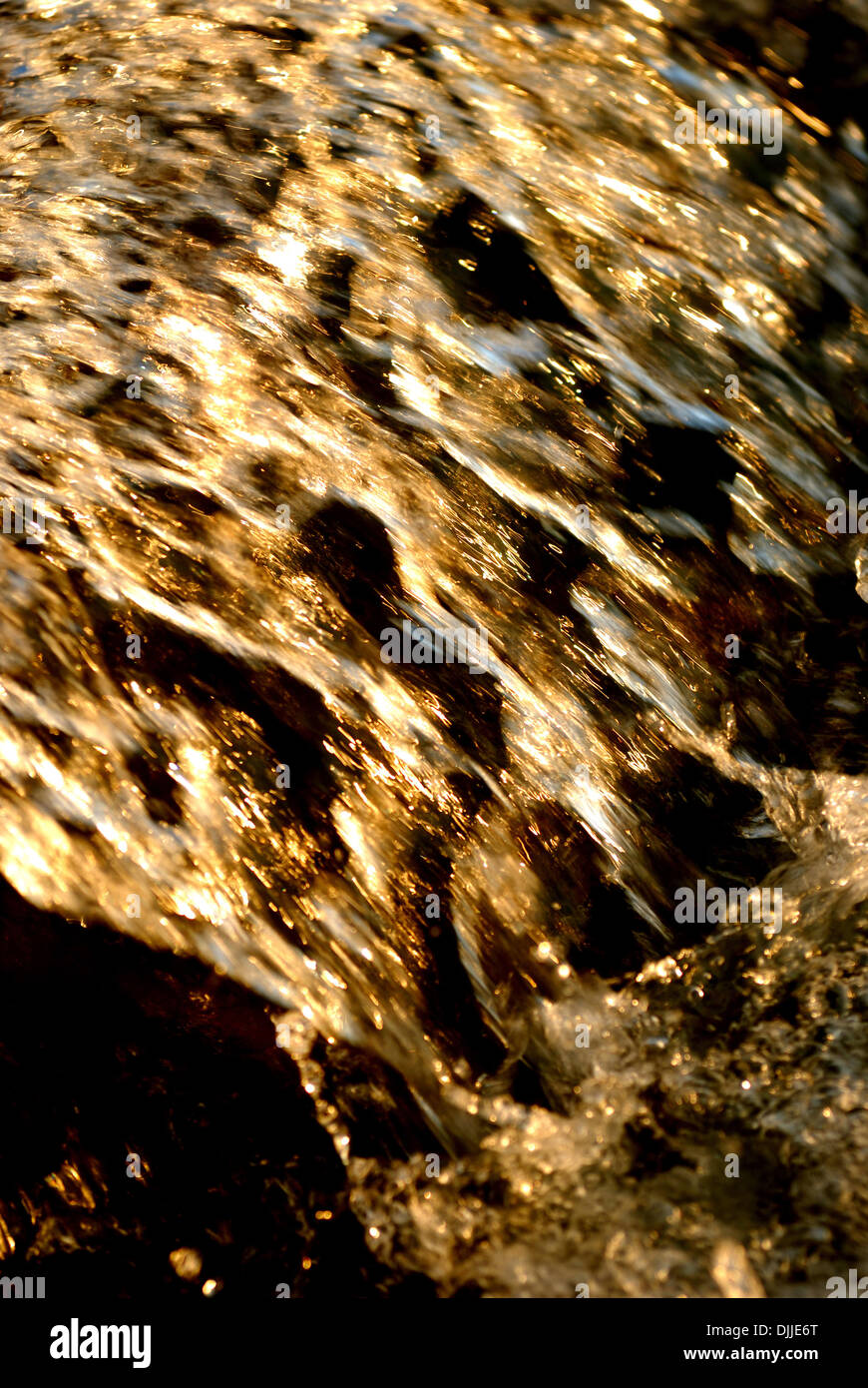 Fließendes Wasser Stockfoto