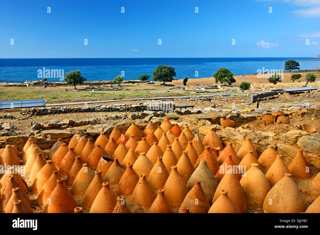 In der archäologischen Stätte des antiken Zoni-Mesimvria, Evros, Thraki (Thrakien), Griechenland. Stockfoto