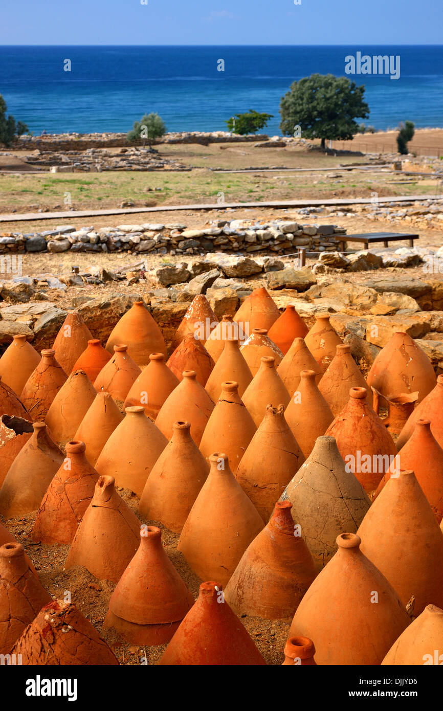 In der archäologischen Stätte des antiken Zoni-Mesimvria, Evros, Thraki (Thrakien), Griechenland. Stockfoto