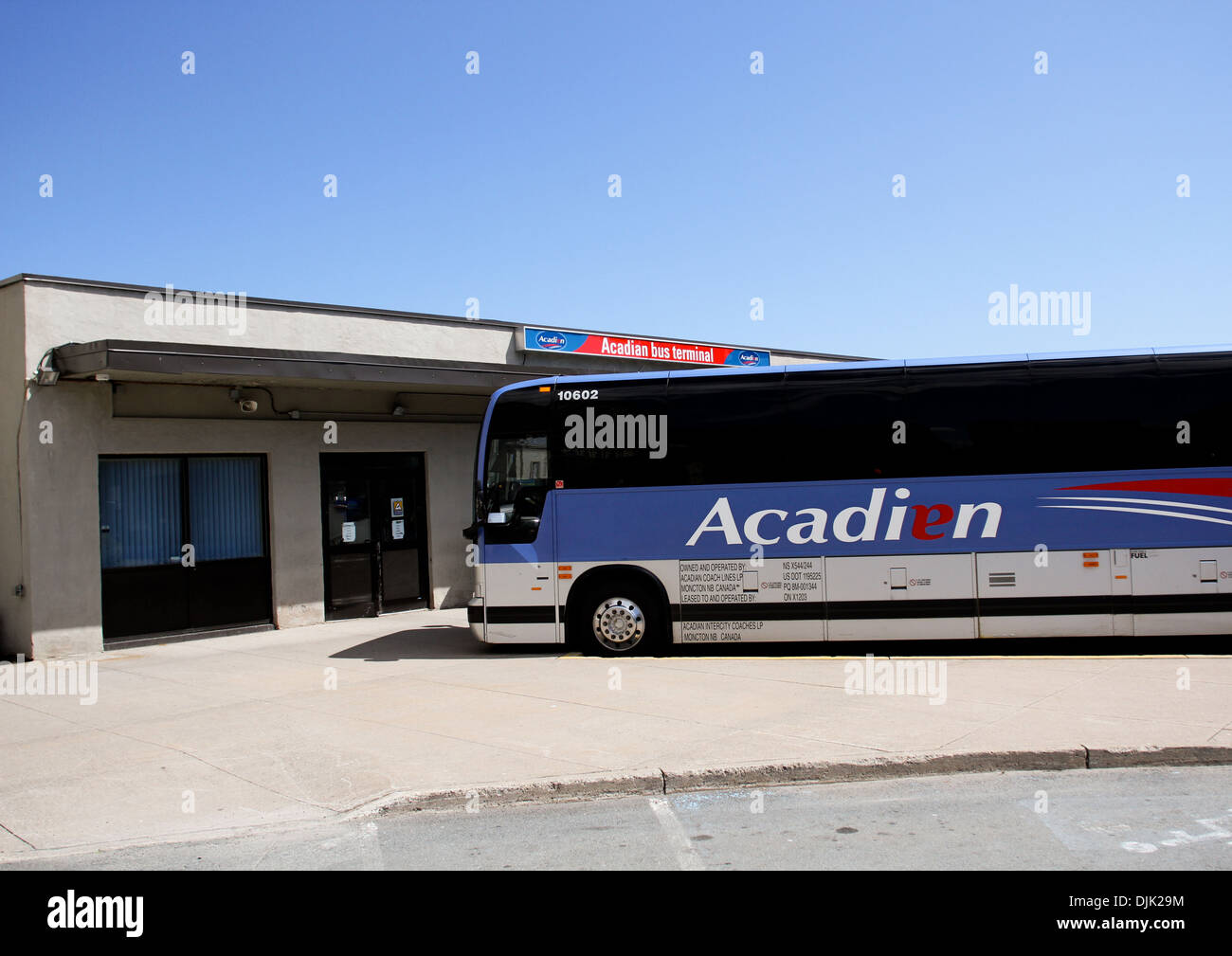 Acadian Lines Terminal, Halifax, N.S. Stockfoto