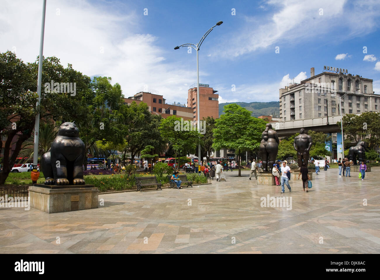 Skulptur von Fernando Botero in Plaza Botero, Medellin, Kolumbien Stockfoto