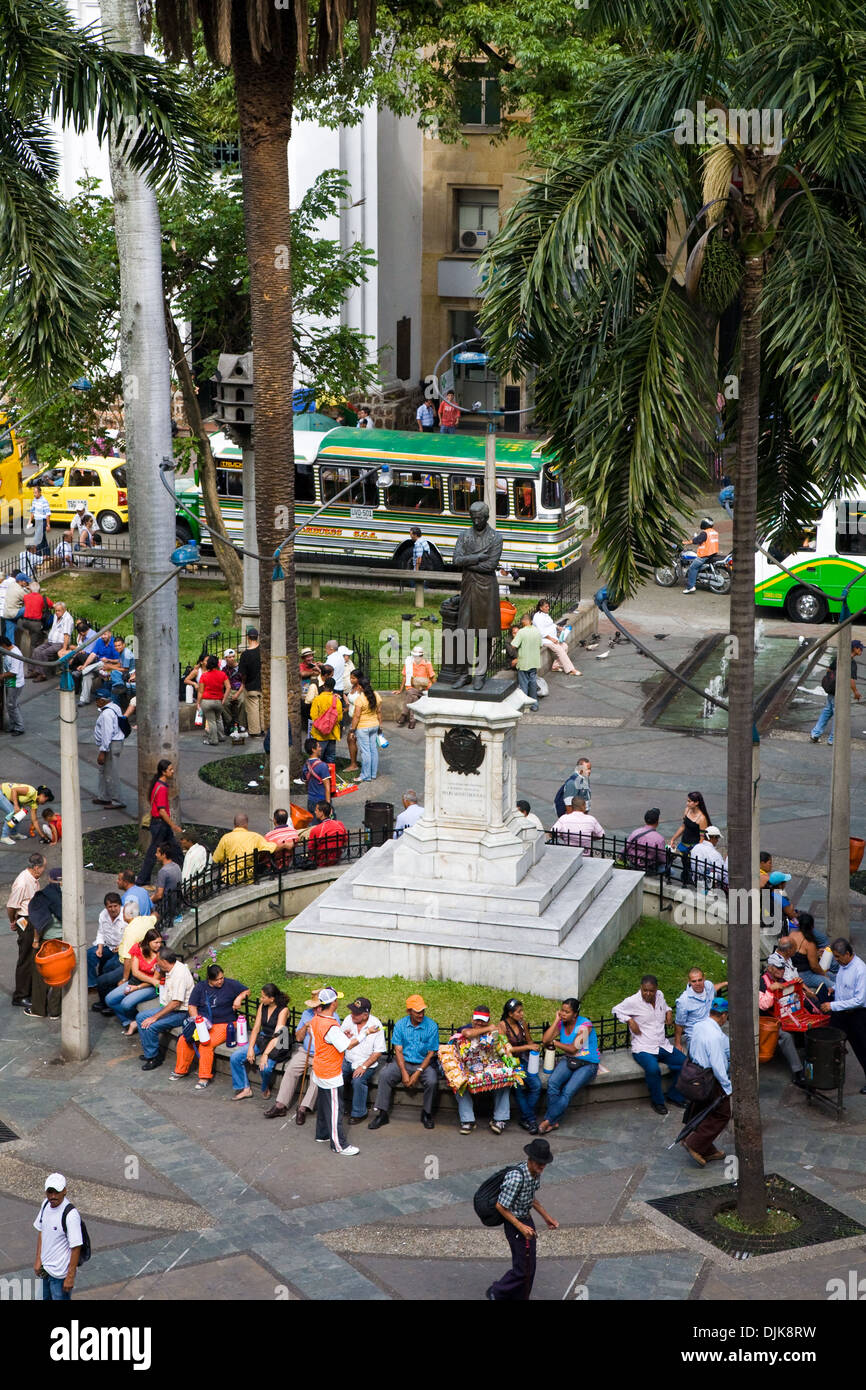 Central Square Medellin Kolumbien Stockfoto