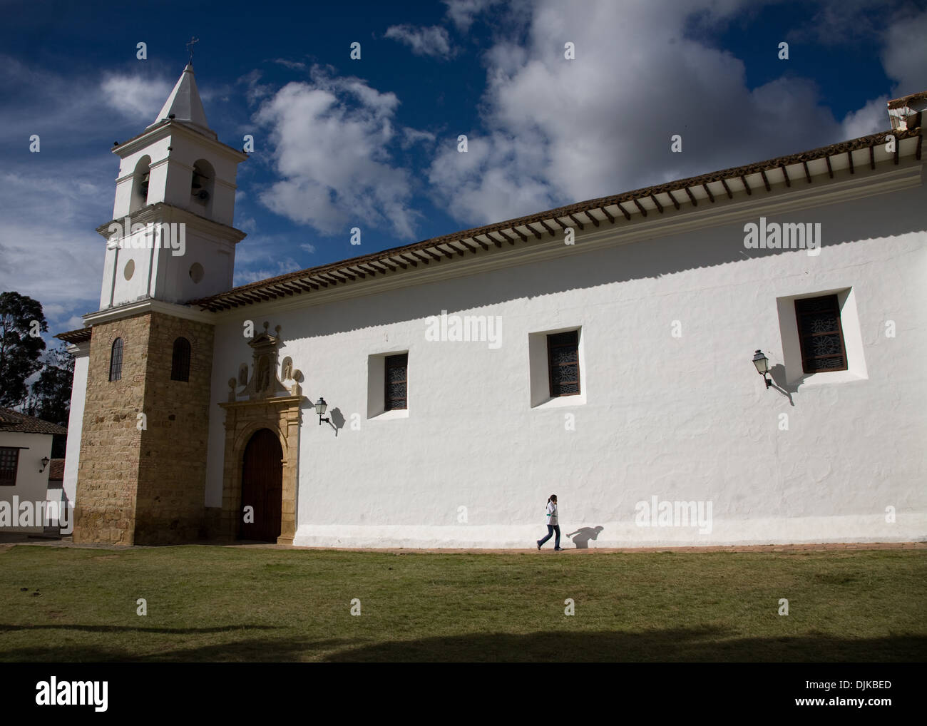 Kirche, Villa de Leyva, Kolumbien Stockfoto