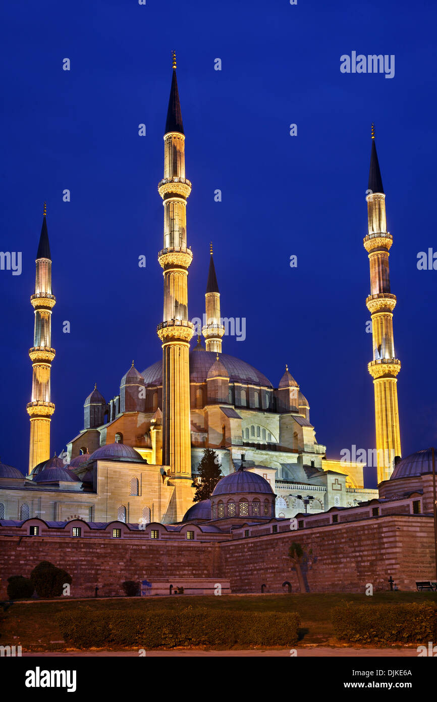 Der Komplex der Selimiye-Moschee in Edirne (ehemalige Adrianopel), Ost-Thrakien, Türkei Stockfoto