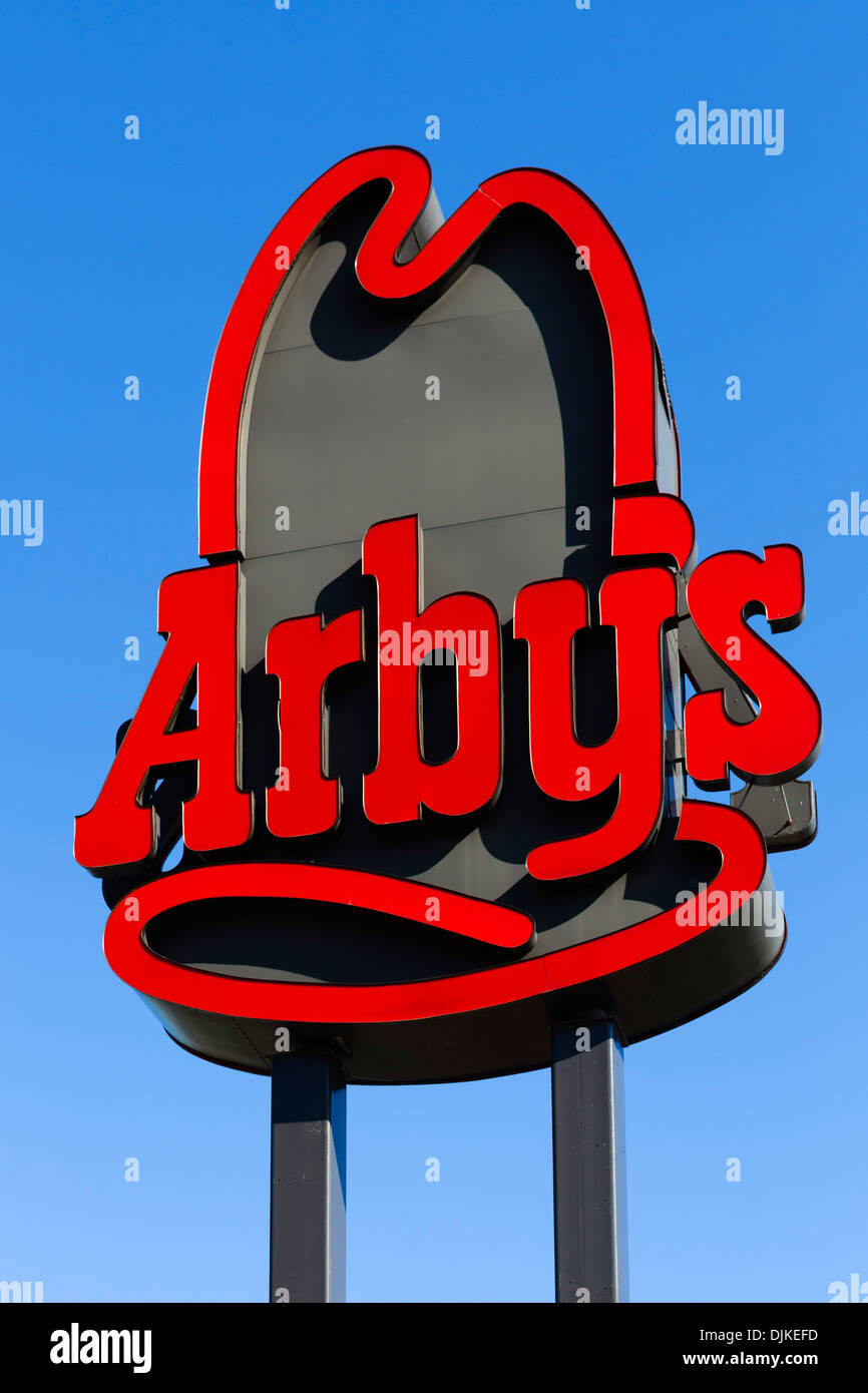 Arby's Restaurant Schild, Zentral-Florida, USA Stockfoto
