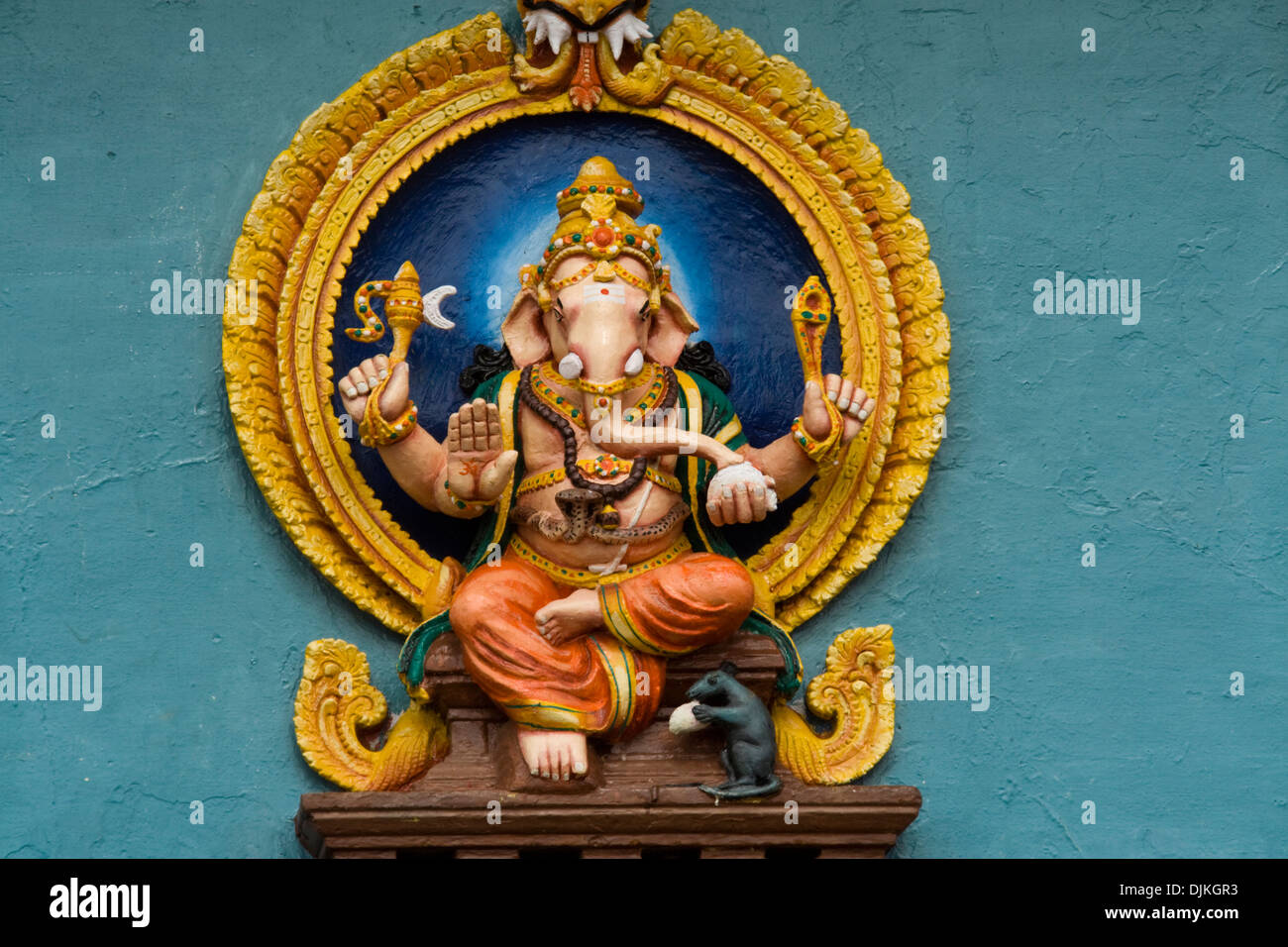 Sitzen Lord Ganesha Stockfoto