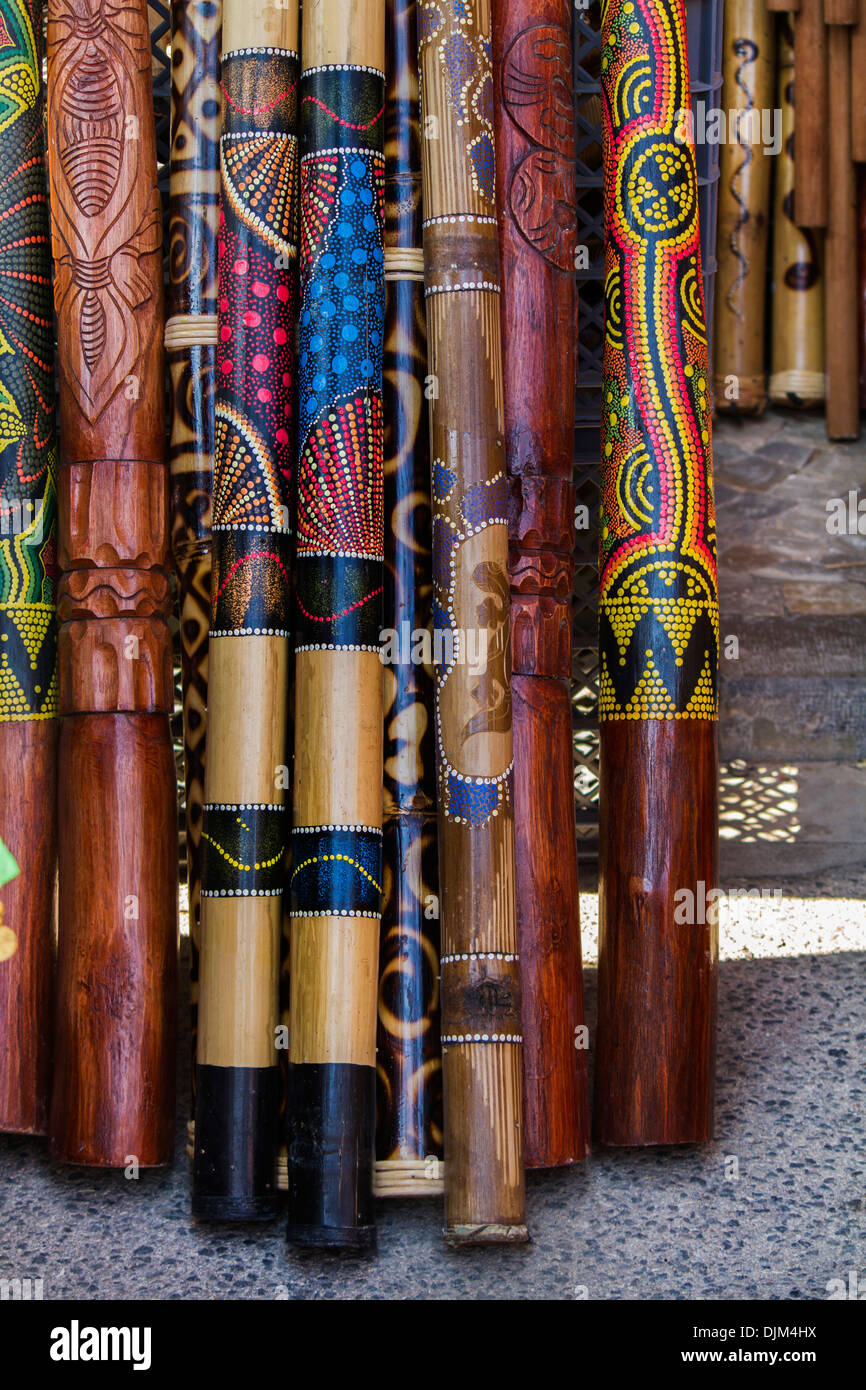 Didgeridoo australian musical instrument Fotos und Bildmaterial in