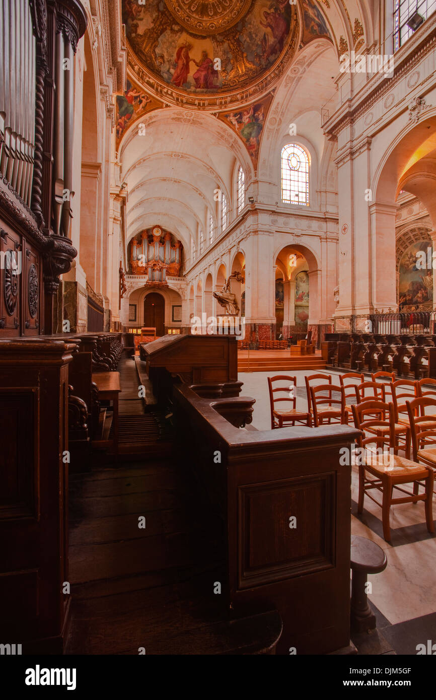 Eglise Saint-Roch in der Stadt von Paris. Stockfoto