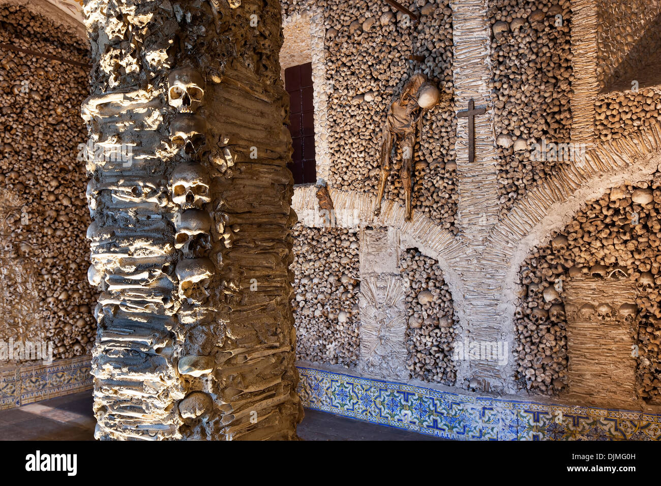 Kapelle der Knochen, Kirche des Hl. Franziskus, Evora, Portugal, Europa Stockfoto