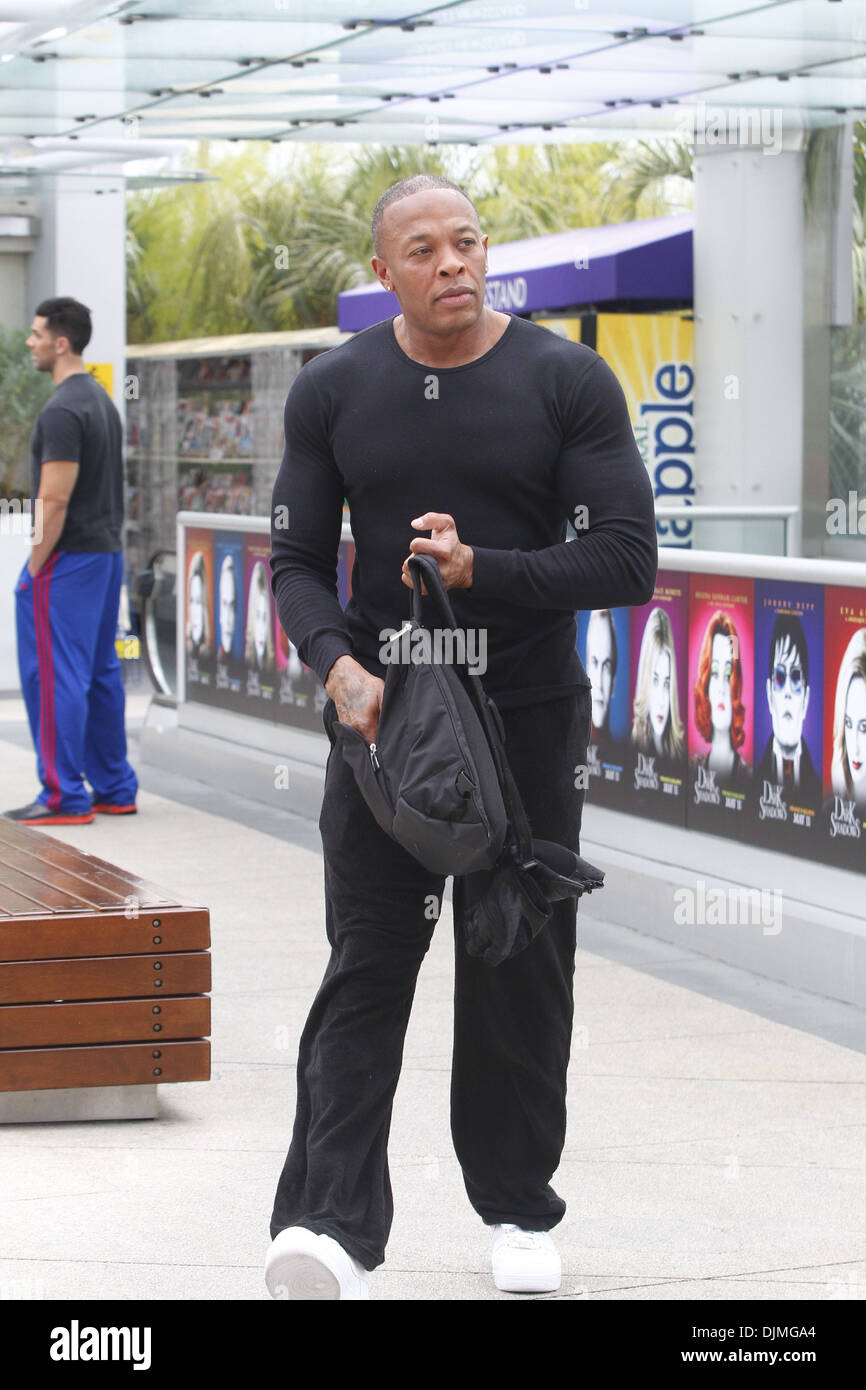 Dr. Dre gesehen Überschrift in die Turnhalle West Hollywood, Kalifornien - 25.04.12 Stockfoto