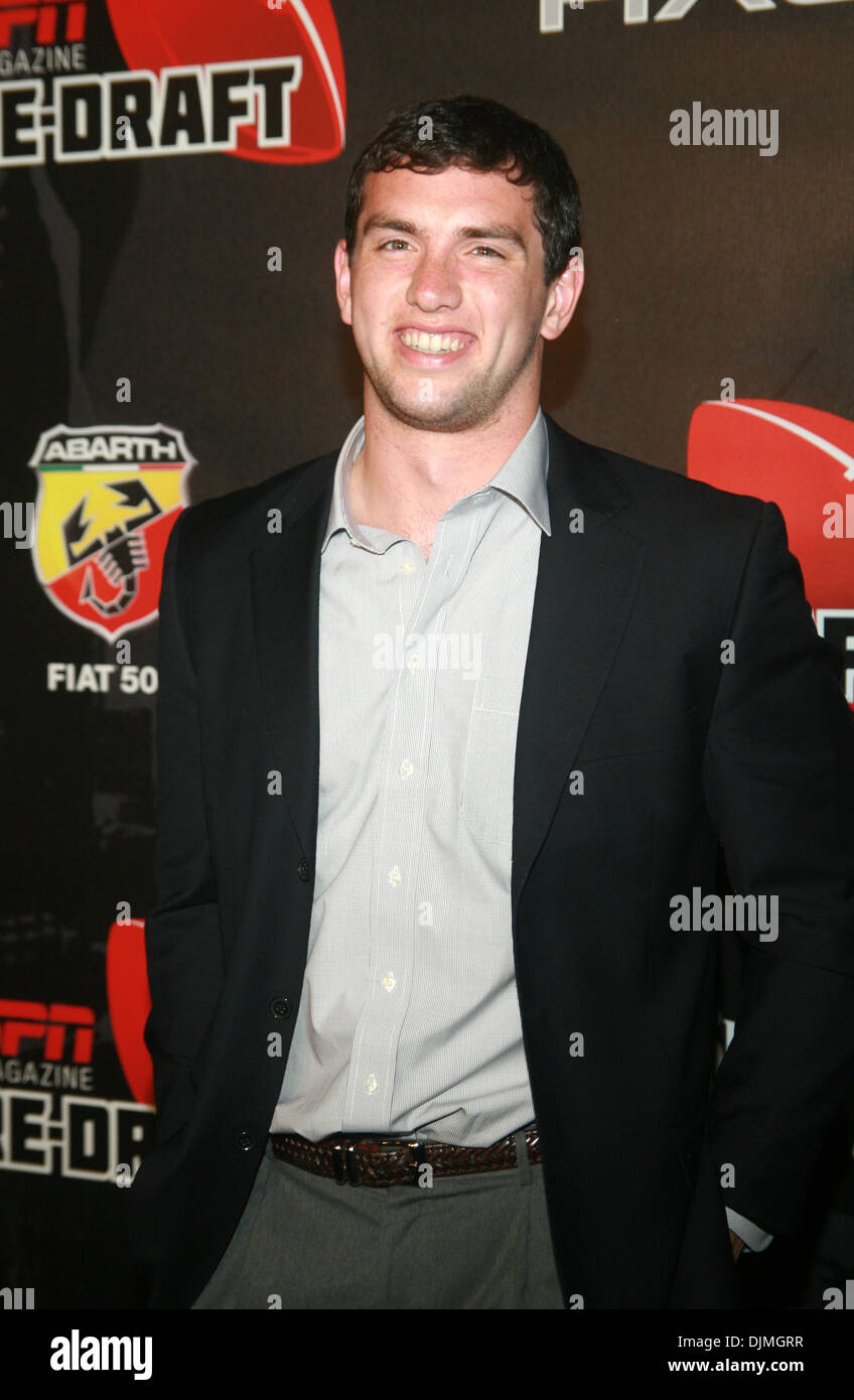 Andrew Luck ESPN Magazine präsentiert neunten jährlichen Vorentwurf Party an der Waterfront New York City USA - 25.04.12 Stockfoto